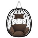 Hængende æggestol Brun 91,5 x 54,5 x 107 cm polyrattan