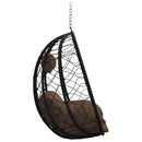 Hængende æggestol Brun 91,5 x 54,5 x 107 cm polyrattan