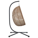 Hængende æggestol Lys fløde 104 x 100 x 191 cm polyrattan