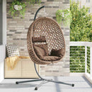 Hængende æggestol Brun 104 x 100 x 191 cm polyrattan