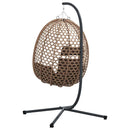Hængende æggestol Brun 104 x 100 x 191 cm polyrattan