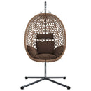 Hængende æggestol Brun 104 x 100 x 191 cm polyrattan