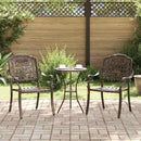 Have Stol 2 pcs Bronze 55 x 56,5 x 91cm Aluminium