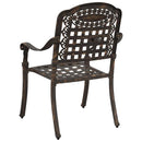 Have Stol 2 pcs Bronze 55 x 56,5 x 91cm Aluminium