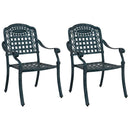 Have Stol 2 pcs Grøn 55 x 56,5 x 91cm Aluminium