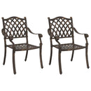 Have Stol 2 pcs Bronze 56 x 55 x 92,5 cm Aluminium
