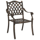 Have Stol 2 pcs Bronze 56 x 55 x 92,5 cm Aluminium
