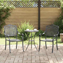 Have Stol 2 pcs Sort 55 x 55 x 92,5cm Aluminium