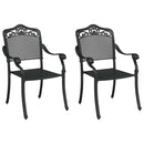 Have Stol 2 pcs Sort 55 x 55 x 92,5cm Aluminium