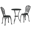 Have Bistro Sæt 3 pcs Sort Aluminium