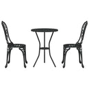 Have Bistro Sæt 3 pcs Sort Aluminium