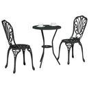 Have Bistro Sæt 3 pcs Sort Aluminium