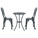 Have Bistro Sæt 3 pcs Grøn Aluminium