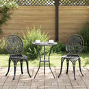 Have Bistro Sæt 3 pcs Sort Aluminium