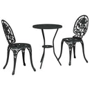 Have Bistro Sæt 3 pcs Sort Aluminium
