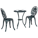 Have Bistro Sæt 3 pcs Grøn Aluminium