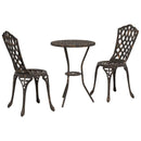 Have Bistro Sæt 3 pcs Bronze Aluminium