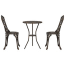 Have Bistro Sæt 3 pcs Bronze Aluminium