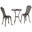 Have Bistro Sæt 3 pcs Bronze Aluminium