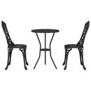 Have Bistro Sæt 3 pcs Sort Aluminium