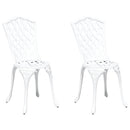 Have Stol 2 pcs Hvid 39 x 40 x 87cm Aluminium