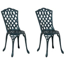 Have Stol 2 pcs Grøn 39 x 40 x 87cm Aluminium