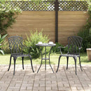 Have Stol 2 pcs Sort 53 x 51 x 88,5cm Aluminium