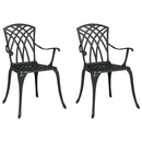 Have Stol 2 pcs Sort 53 x 51 x 88,5cm Aluminium