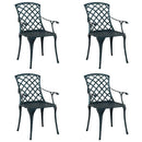 Have Stol 4 pcs Grøn 61 x 60,5 x 93cm Aluminium