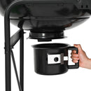 Udendørs grill med hjul Sort 91 x 71 x 107 cm Metal