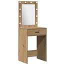 Klædeskab med hylde 2 pcs Brun 50 x 41 x 135 cm Konstrueret træ