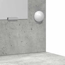 Klædeskab med spejllys 3 pcs Beton Grå Konstrueret træ