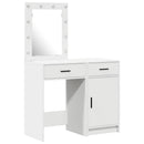 Klædeskab med dør 2 pcs Hvid 50 x 41 x 135 cm Konstrueret træ
