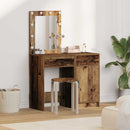 Klædeskab med dør 2 pcs Brun 50 x 41 x 135 cm Konstrueret træ