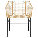 3 dele spisebordssæt til haven polyrattan glas brun