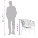 3 dele spisebordssæt til haven m. hynder polyrattan glas brun