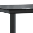 7 dele spisebordssæt til haven polyrattan glas brun
