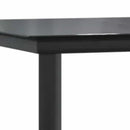 7 dele spisebordssæt til haven m. hynder polyrattan glas sort