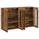 Væggeskabe 2 pcs Gammelt træ 69,5 x 34 x 90 cm Konstrueret træ