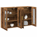 Væggeskabe 2 pcs Gammelt træ 69,5 x 34 x 90 cm Konstrueret træ