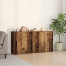 Sideboard 2 pcs Gammelt træ 79 x 38 x 80 cm Konstrueret træ