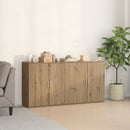 Sideboard 2 pcs Artisan Egetræ 79 x 38 x 80 cm Konstrueret træ