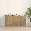 Sideboard 2 pcs Artisan Egetræ 79 x 38 x 80 cm Konstrueret træ