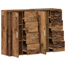 Sideboard 2 stk. Gammelt træ 60 x 31 x 84 cm Konstrueret træ