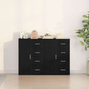 Sideboard 2 pcs Sort eg 60 x 31 x 84 cm Konstrueret træ