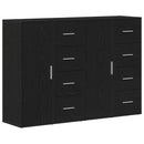 Sideboard 2 pcs Sort eg 60 x 31 x 84 cm Konstrueret træ