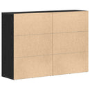 Sideboard 2 pcs Sort eg 60 x 31 x 84 cm Konstrueret træ