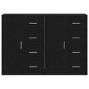 Sideboard 2 pcs Sort eg 60 x 31 x 84 cm Konstrueret træ