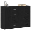 Sideboard 2 pcs Sort eg 60 x 31 x 84 cm Konstrueret træ