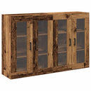 Væggeskabe 2 pcs Gammelt træ 69,5 x 34 x 90 cm Konstrueret træ